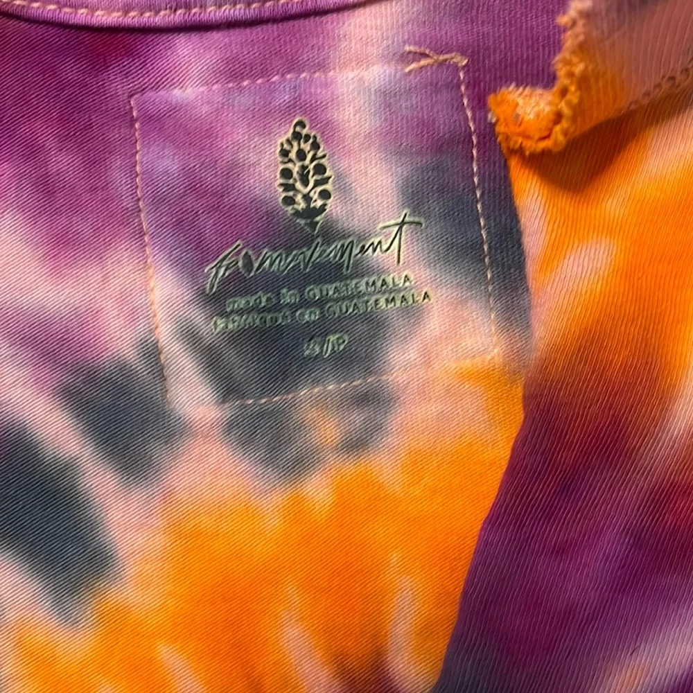 Free People Movement Victory Tee size Small NEW Melon Tie Dye - Picture 6 of 6